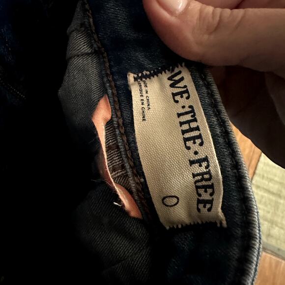 Free People We the Free CRVY 2nd Ave One Piece Denim Overalls Cerulean Blue - Picture 6 of 6